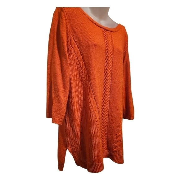 NY&CO Women's Orange Sweater, Sz XL - Picture 2 of 7